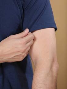 Men's Basic T-Shirt 100% Cotton Shirt Premium Knit Blouse New Release