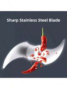 1 件手动压蒜器、蒜泥器、蒜研磨器、小型厨房机器、餐厅切碎机、手动蒜研磨器、洋葱切碎机、蔬菜切碎机、食品加工机附件、蔬菜切碎机、打蛋器、紧凑型迷你绞肉机、易于清洁的多功能塑料厨房工具 - 彩色 - 查看 7