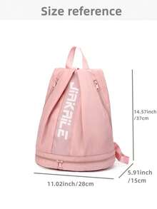 Summer Mini Sports Fitness Bag With Shoe Compartment, Unisex, Waterproof, Suitable For Gym, Swimming, Basketball, Football, School Training, Hiking, Travel, Backpack/Travel Bag - Multicolor - View 5