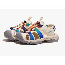 CAMEL CROWN صنادل نسائية، صنادل صيفية مغلقة الأصبع، أحذية رياضية شاطئية قابلة للتنفس مانعة للانزلاق، أحذية مائية متينة للتنزه - الأرز/قوس - مشاهدة 1