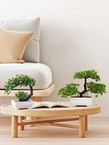 1件仿真盆栽植物，假花草球盆景，家居装饰桌面摆件套装，仿真植物，家居装饰，房间装饰，2025年圣诞礼物，完美的生日和节日礼物，情人节和圣诞节装饰品，适合所有季节 - 粉色 - 查看 12