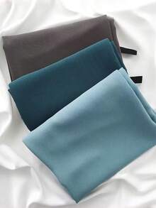 1pc Lightweight Chiffon Solid Color Scarf, Simple & Versatile Women Fashion Accessory Neck Wrap, Sun Protection Shawl For Dress - Multicolor - View 4