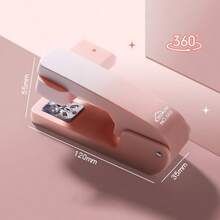 360° Rotating Stapler, Large Size High-Quality Student Stapler, Office Labor-Saving Stapler Can Staple Up To 20 Pages At A Time,Back To School,School Supplies - 1 Pc - View 8