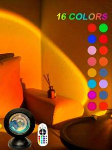 LED Sunset Mood Light -USB Powered, Creates Cozy Atmosphere, Suitable For Living Room Decor, Bedroom Lighting, Holiday Celebration, Couple Date Gift, Backdrop Lighting