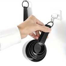 10pcs Measuring Cups And Measuring Spoons Set, Multifunctional Plastic Measuring Cups And Spoon Set With Scale Markings, Graduated Measuring Spoon Set, Baking Tool For Cooking And Baking, Apartment Essentials, Kitchen Gadgets