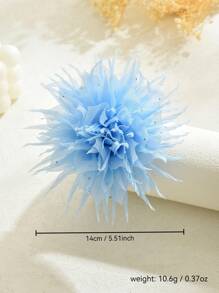 1 pièce Broche de fleur faite à la main de style bohème, conception simple et polyvalente, accessoire de mode, convient pour les occasions décontractées, de villégiature, de fête et de mariage pour femmes. Excellente idée de cadeau pour épouse, amante, mère, fête des mères, saison des mariages