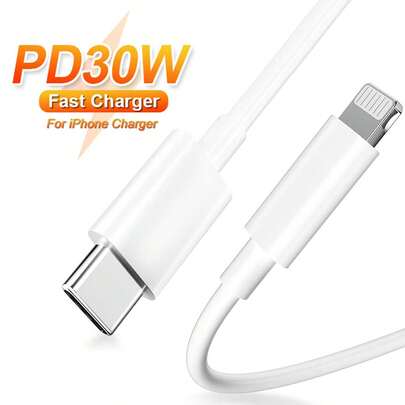 3.3ft/6.6ft Fast Charging Cable, Type-C To Lightning, High Speed Data Transfer Compatible With IPhone 14 Pro Max/14 Pro/14 Plus/14/13/12/11/XS/XR/8/7/6, IPad Series
