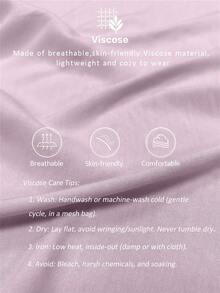 Women's Lightweight Botanical Embroidery Vintage Loose Blouse Top, Spring & Summer - Mauve Purple - View 6