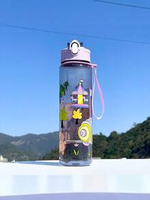 1 件卡通可爱 Caipirinha 800ml 水瓶带吸管，防漏、防震、便携 - 适合旅行、户外、学生使用 - 情人节、母亲节、感恩节、圣诞节和新年的绝佳礼物 - 彩色 - 查看 6