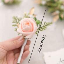 Wedding Bouquets For Bride Bridesmaid,White Champagne Artificial Roses Flowers For Wedding Church Decoration,Artificial Roses Flowers Wedding Bouquets,Bride Bouquets,Bridesmaid Bouquets,Wedding Centerpieces Floral Arrangements Party Home Decor - Wedding Bouquets D - View 9