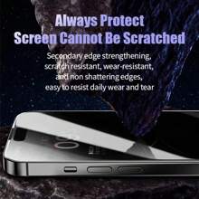 NNBILI 3Pcs Matte Ceramic Privacy Screen Protector Anti-Spy Compatible With IPhone 16 15Pro Max 14 13 12 11 X XR XS Max Light Anti-Scratch Gift For Birthday, Family, Friends Phone Screen Protector, Phone Accessories