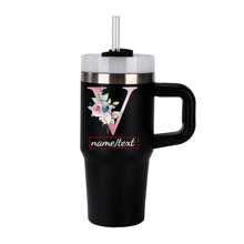 Tasse personnalisée de 14 oz avec lettre de A à Z, tasse à boire de tous les jours, cadeau surprise, cadeau de nouvel an, cadeau d'anniversaire, cadeau de la Saint-Valentin, convient à la famille, aux amis, aux amoureux, à la fête des mères, à la fête des infirmières, à la fête des pères, au mariage, à la remise des diplômes, à la fête des enseignants, multifonctionnel, ornemental, réutilisable, raffiné, élégant, de haute qualité, coloré, moderne, personnalisé, unique, idéal comme cadeau pour lui, idéal comme cadeau pour elle, petit ami, papa, petite amie, maman, famille, amis, salle de thé, maison, jardin, bureau, tasses personnalisées, ambiance chaleureuse