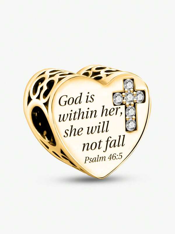 1 Stück modischer Gott Charm Perle passend für Frauen Armbänder DIY Schmuckherstellung und als täglicher Outfit-Schmuck Dekoration für Mädchen