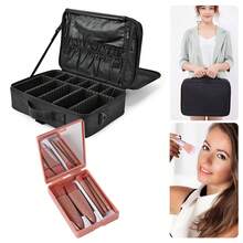 Extra Large Make Up Vanity Case Storage Box Organizer Cosmetic Travel Beauty Bag UK - Black - View 7