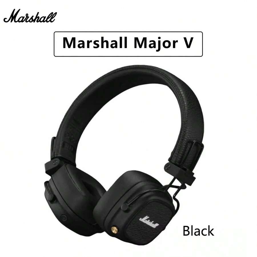 Marshall Major Ⅴ 5 无线蓝牙耳机经典耳机重低音可折叠流行摇滚复古音乐耳机原装
