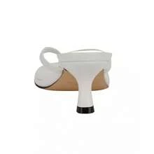 Women's Opelle Tapered Kitten Heel Sandals |  | Women Heeled Sandals - White - View 2