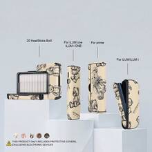 适用于 IQOS ILUMA ONE/ILUMA I ONE/ILUMAPRIME 的装饰防摔保护套，含 20 支加热棒，时尚配饰，豹纹图案多色 PU 皮革材质，360 度全方位保护，减震防滑，男女皆宜，生日、情人节、圣诞节礼物佳选。 - 彩色 - 查看 6