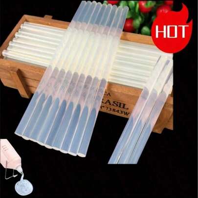 100pcs Mini Hot Melt Glue Sticks, 7/100mm High Viscosity Glue Sticks Suitable For Home Use Glue Gun, DIY Craft Glue Sticks
