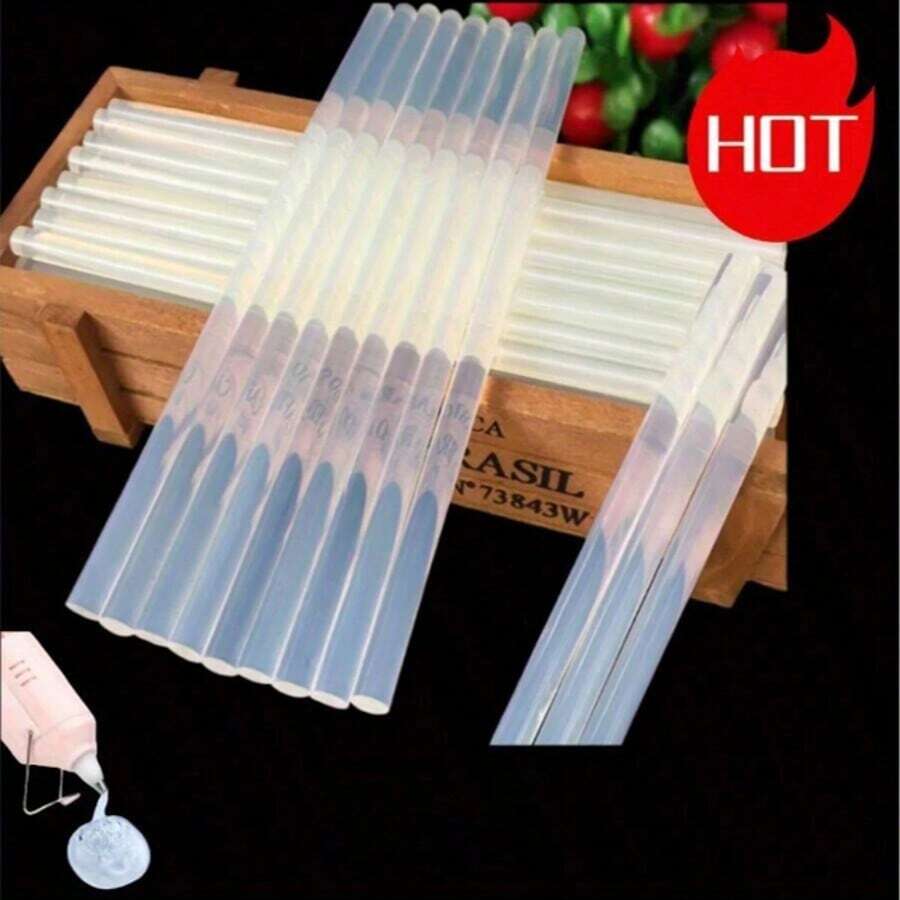 100pcs Mini Hot Melt Glue Sticks, 7/100mm High Viscosity Glue Sticks Suitable For Home Use Glue Gun, DIY Craft Glue Sticks