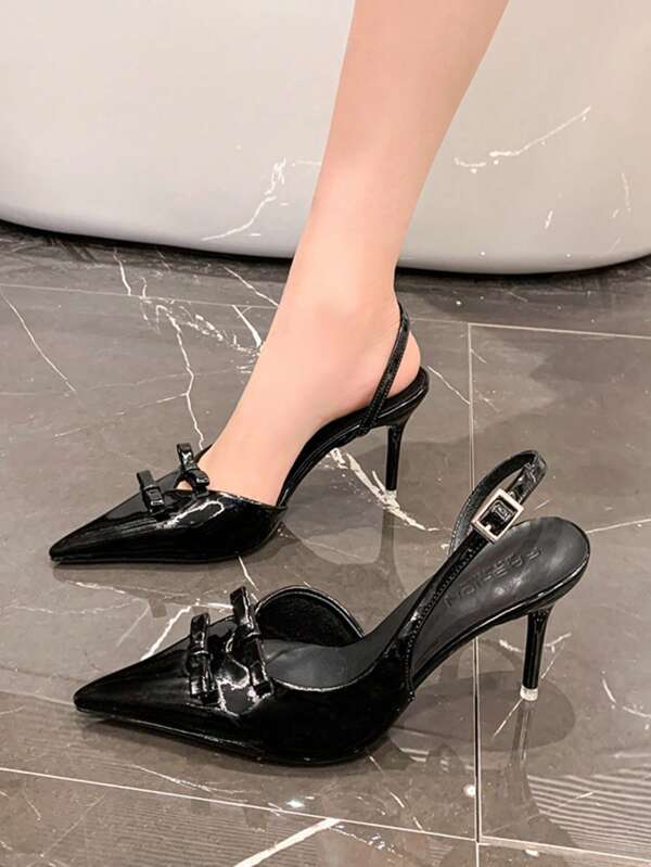 Chic Square Toe Rivet Mary Jane Shoes Women Black High Heels Fashion Sexy Slip-On Red Patent Leather Chunky Heel Pumps