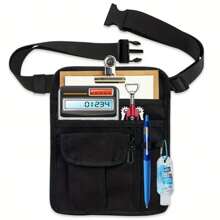1-Pack Tool Waist Bag, Adjustable Restaurant Order Belt Apron Waist Wallet, Fabric, Woven Design, Bar Storage Paper And Pen Bag, Suitable For Waiters, Gardeners And Service Industry Order Tool Bags, Ideal Design Gift For Employees