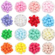 High-Elastic 3cm Fluffy Pompoms Balls 30mm Soft Pom Poms For Hobby Supplies And DIY Creative Arts Crafts Party Making Decoration 21pcs (20g) - Multicolor - View 2