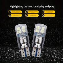 2 件 T10 W5W T15 W16W 双色汽车 LED 灯，超亮 3030 8SMD T10 灯泡，Canbus 无错误，铝制散热器，12V-28V，无极性，即插即用安装，适用于备用灯、停车灯、内饰灯、地图灯、顶灯