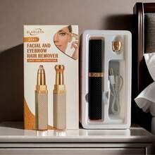 女士电动修眉器，USB充电，二合一鼻毛修剪器和修眉刀，迷你脱毛器，口红形状脱毛器，无线剃须刀，女士理想礼物，品质保证 - 彩色 - 查看 15