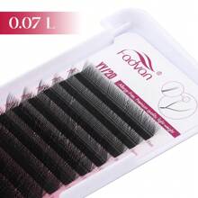 FADVAN 12 Rows YY Shape 0.07 C/D/DD/L/L+/LU Curl 8-15mm&Mix Hand Woven Premium Soft Light Natural Eyelashes Extension Supplies Makeup Mesh Net Cross Lash For Professional Women Send In Random Packaging,Professional Eyelash Grafting,Lash Tech Supplies