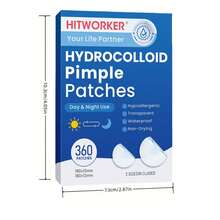 360 片水胶体圆形痘痘贴 360 片痘痘贴、360 片日夜痘痘贴、温和不刺激 - 防水透气、遮瑕痘痘贴、遮盖痘痘和瑕疵、面部和皮肤护理痘痘贴 - 隐形、超薄必备 - 藍色 - 查看 2