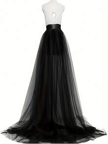 1件女式可拆卸薄纱长裙，欧美风格婚纱，网红同款，适合拍照、万圣节 - A - 查看 3