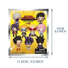 Crunchyroll 1 pièce Sac mystère en vrac avec porte-clés personnages 3D de la série d'anime sous licence officielle. Surprise aléatoire avec Momo Yaovorozu, Hitoshi Shinso ou d'autres personnages. Idéal comme cadeau d'anniversaire ou accessoire de voiture, sac, école pour maman et amis.