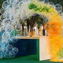 30pcs 20 Inch/18inch/5inch PVC Bobo Balloon, Romantic Transparent Bobo Balloon For Birthday Party Scene Decoration