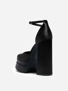 Women's Chunky High Heel Platform Shoes - Multicolor - View 11