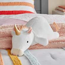 Almohada de peluche con peso con diseño de unicornio para niños, blanca - Pillowfort ™ - 1 - Ver 4