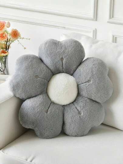 情人节装饰抱枕，可爱雏菊图案靠垫，柔软仿兔毛抱枕，适用于沙发、卧室和客厅，是情人节和新年家居装饰的完美之选，也是送给爱人的情人节礼物。