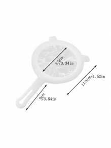 1pc/4Pcs, Multi - Piece Plastic Food Filter With Double Handles, Made Of Fine - Mesh Nylon, Is Suitable For Filtering Soy Milk, Coffee, And Juice. It's A Must - Have Item In The Kitchen.