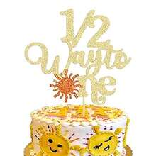 1 件 Half Way To One 蛋糕装饰闪光 6 个月生日快乐蛋糕挑选 1/2 半生日蛋糕装饰半岁生日派对装饰用品 - 彩色 - 查看 18