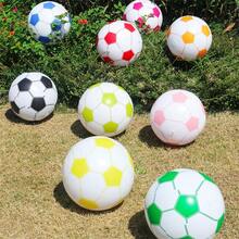 1 pieza, Balón de fútbol inflable, Pelota de playa decorativa inflable de PVC para piscina, Pelota deportiva acuática, Balón publicitario inflable, Copa Mundial, Balón de fútbol inflable para agua, Esencial para verano, playa, piscina, vacaciones y viajes - balón de fútbol inflable - Ver 8