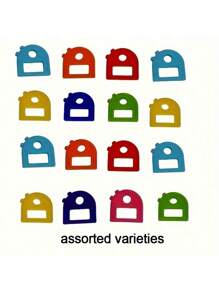 18 peças de etiquetas de chaves de cores sortidas, identificadores de chave expansíveis de 1,1 pol./2,8 cm, servem na maioria das chaves, capas de chave de toque suave com etiquetas de identificação, chaves de porta fáceis de reconhecer - modernas, fáceis de instalar, inclui etiquetas em branco e pré-impressas, acessórios de organização de escritório doméstico unissex, acessórios de carro, bolsa, pingente, escola, fofo, gótico, Y2K