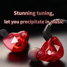 QKZ Original QKZ AK6 Pro EDX Pro 1DD Dynamic Earphones HIFI Bass Earbuds In Ear Monitor With Microphone 3.5mm Sport Noise-Proof Stereo Headset ZST X Dual Drive