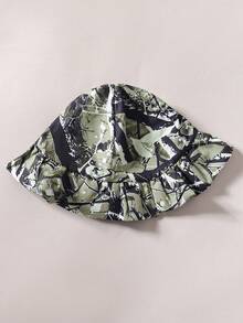 3 件套幼儿男童圆领字母印花无袖背心+短裤+帽子套装，适合夏季户外旅行 - 白色 - 查看 4