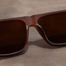 Ultra-Light Unisex Glasses - Retro Walnut Style Frame, Fashionable Glasses Without Prescription With Case, Suitable For Daily And Formal Occasions - Perfect Gift For Valentine's Day And Father's Day - Wide Frame (>139mm), Casual Wear, Fashionable Design, Durable Material, Polarized Lenses, Unisex Accessories - màu đen - Xem 8