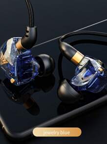 QKZ SK8 Heavy Bass Headphones Computer Gaming Wire Control With Wheat Sports In-Ear Lol Gaming Earbuds 3.5mm Jack
