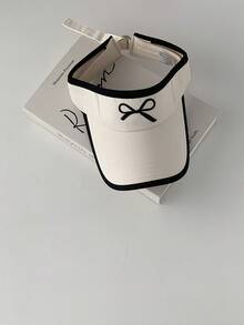 Sombrero de sol con visera de estilo béisbol, protección UV para mujeres, con bordado de lazo dulce - Multicolor - Ver 10