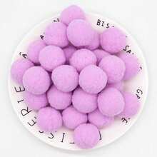 High-Elastic 3cm Fluffy Pompoms Balls 30mm Soft Pom Poms For Hobby Supplies And DIY Creative Arts Crafts Party Making Decoration 21pcs (20g) - Multicolor - View 23