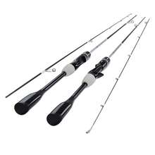 MINGWO New Cruiser Baitcast Fishing Rod (2 Pieces), Carbon Fiber Casting Fishing Pole, Tenkara Micro Fishing Rod