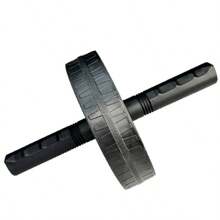 Rodillo abdominal de ruedas dobles silencioso - Equipo de entrenamiento de fuerza del core con construcción de PP y acero inoxidable, rueda para músculos abdominales para gimnasio en casa, equipo de fitness para entusiastas, accesorios de gimnasio
