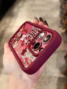 复古 1 件性感唇印防滑减震软 TPU 手机壳适用于三星/苹果手机，16/16 PLUS/16 PRO/16 PRO MAX