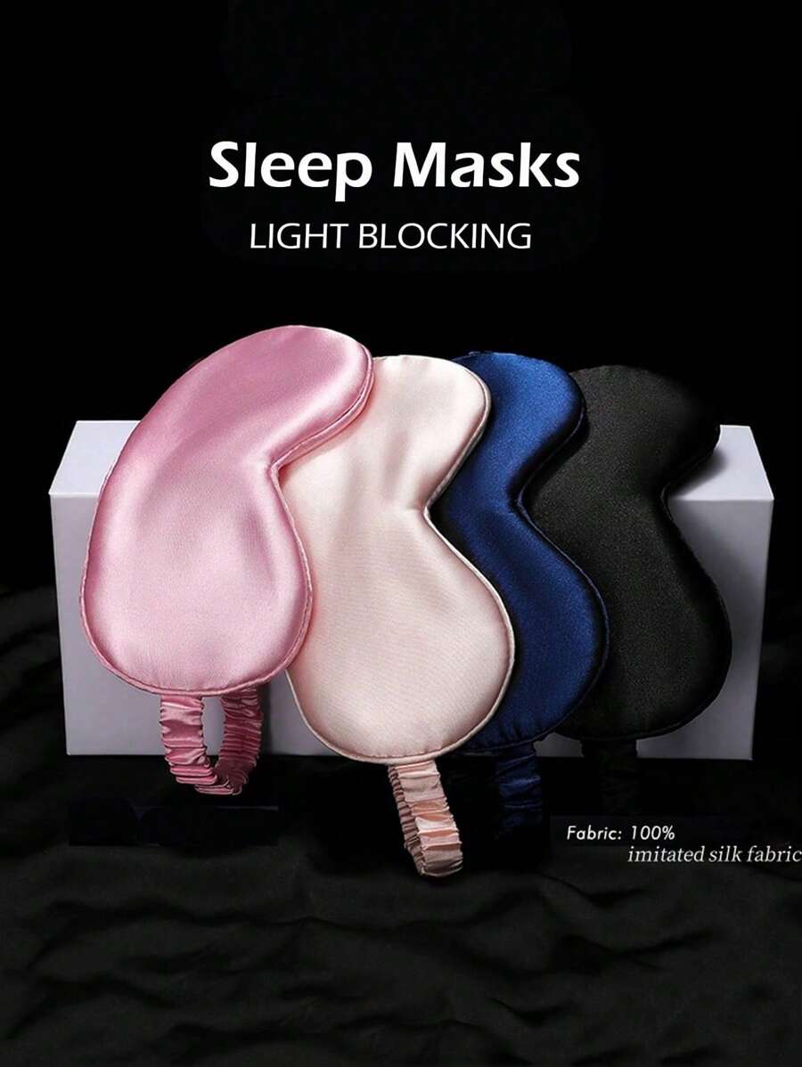 1PC Sleep Mask For Side Sleeper Women Men, Eye Mask For Sleeping Light Blocking, 3D Contoured Cup Sleeping Mask, Soft Breathable Sleep Eye Mask With Adjustable Elastic Strap For Flight Nap,School,Back To School,Travel,Travel Essentials,Home Essentials,Eye Mask,Sleep Mask